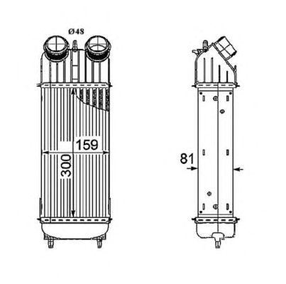 Intercooler, compresor