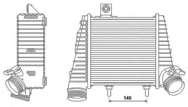 Intercooler, compresor