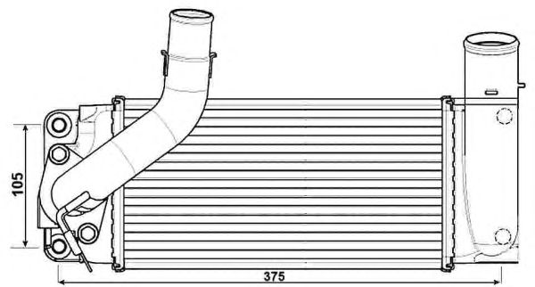 Intercooler, compresor TOYOTA COROLLA 07- 1.4D-4D AURIS/URBAN CRUISER