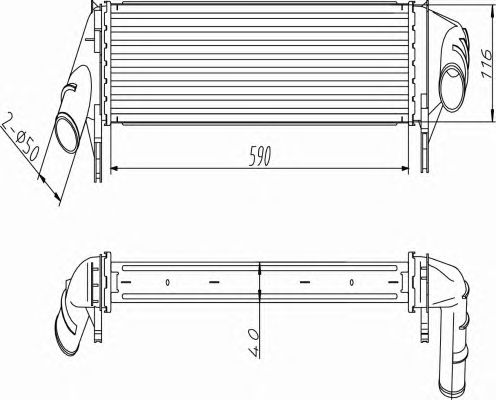 Intercooler, compresor DACIA LOGAN 1,5DCI