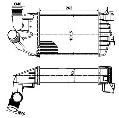 Intercooler, compresor OPEL ASTRA H