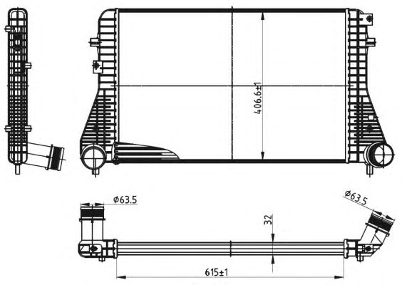 Intercooler, compresor