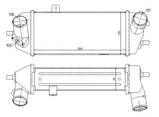 Intercooler, compresor