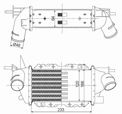 Intercooler, compresor