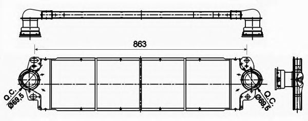 Intercooler, compresor