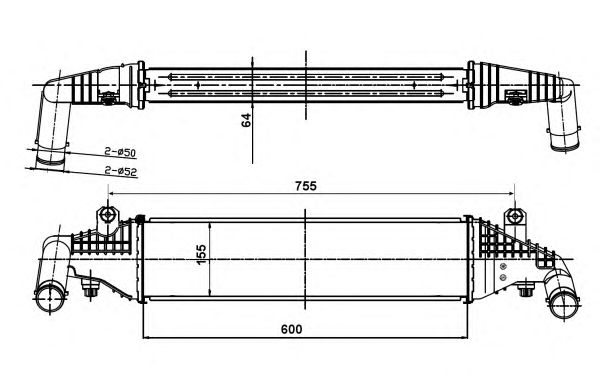 Intercooler, compresor