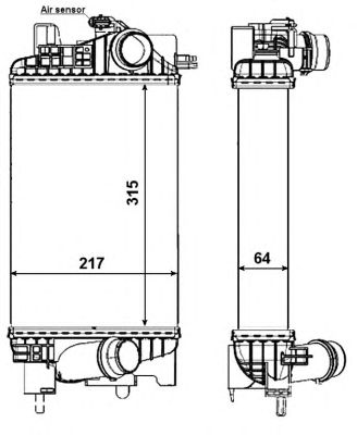 Intercooler, compresor