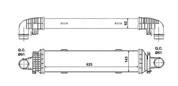 Intercooler, compresor