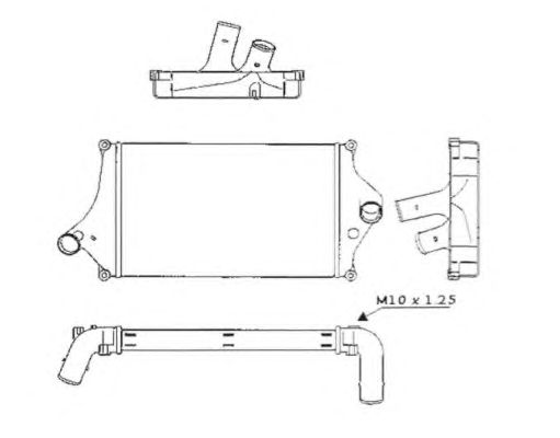 Intercooler, compresor MITSUBISHI CANTER 96-