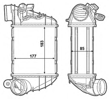 Intercooler, compresor