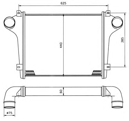 Intercooler, compresor