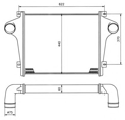 Intercooler, compresor