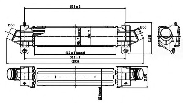 Intercooler, compresor