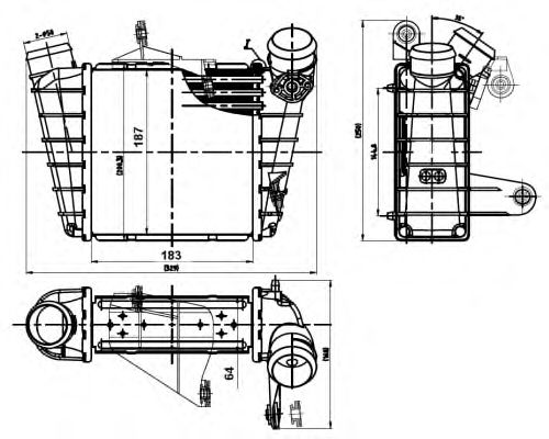 Intercooler, compresor