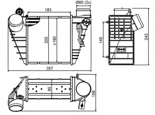 Intercooler, compresor