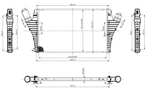 Intercooler, compresor