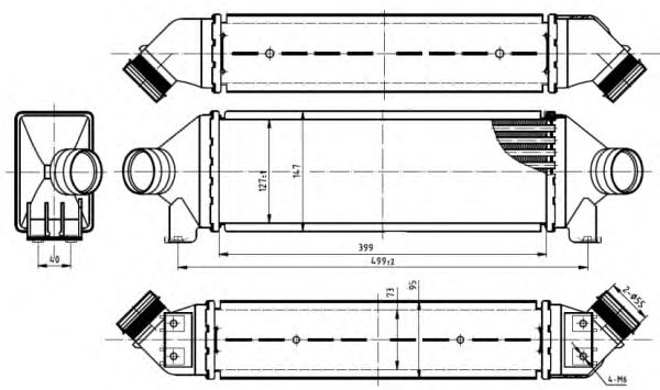 Intercooler, compresor