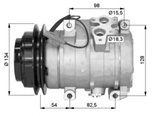 Compresor, climatizare MITSUBISHI PAJERO 00-06