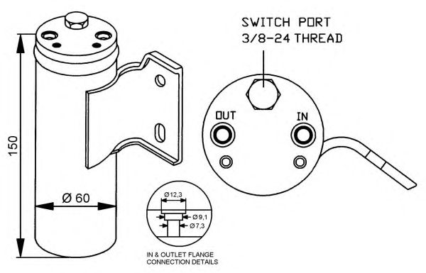 uscator,aer conditionat MAZDA 323 94-98