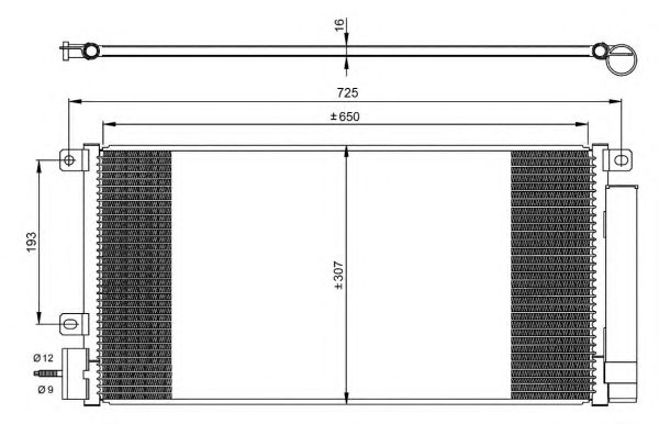 Condensator, climatizare OPEL Mokka 1.4 06/12-