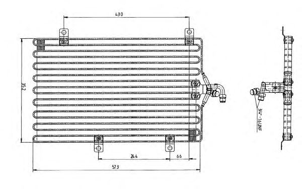 Condensator, climatizare FIAT TEMPRA/COUPE 93-