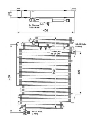 Condensator, climatizare VW A90 87-91