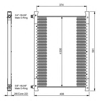 Condensator, climatizare VOLVO FL6/FL608-618