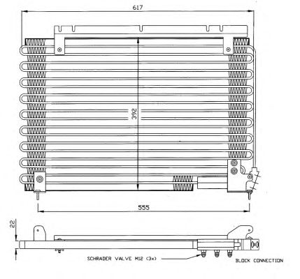 Condensator, climatizare VOLVO 940 2,3