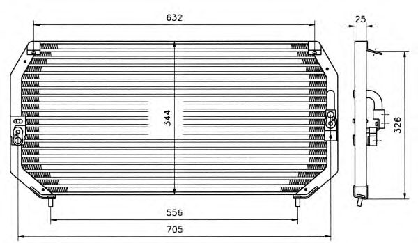 Condensator, climatizare TOYOTA CARINA E 92-