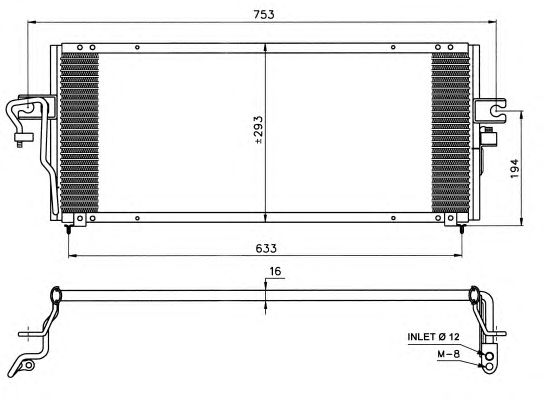 Condensator, climatizare NISSAN ALMERA 95-00