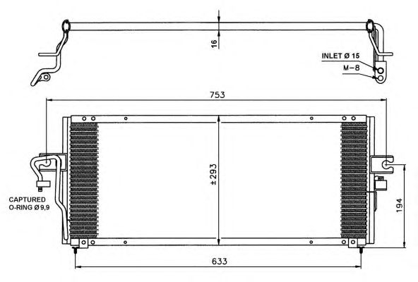 Condensator, climatizare NISSAN ALMERA 95-00