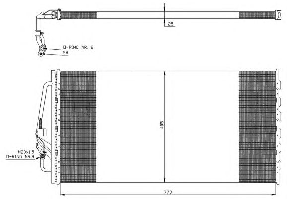 Condensator, climatizare OPEL SINTRA 96-99