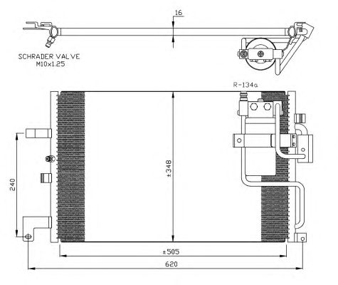 Condensator, climatizare SAAB 900 -93