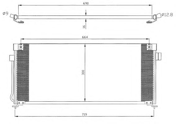 Condensator, climatizare SUBARU LEGACY 94-