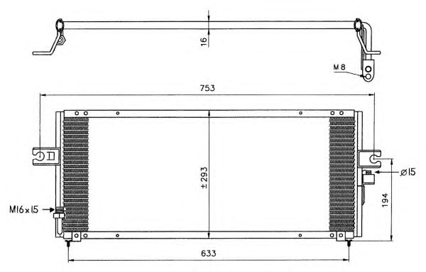 Condensator, climatizare NISSAN ALMERA 95-00