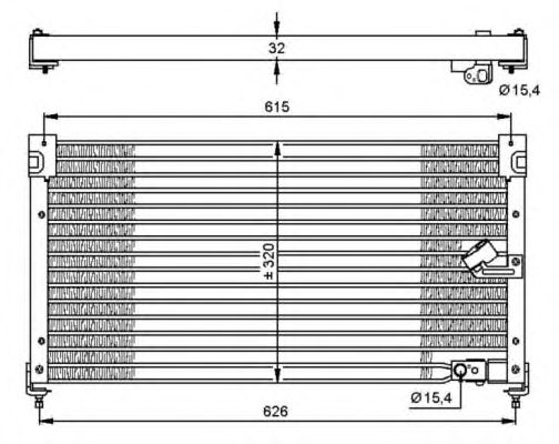 Condensator, climatizare HONDA ACCORD 93-96 2,0