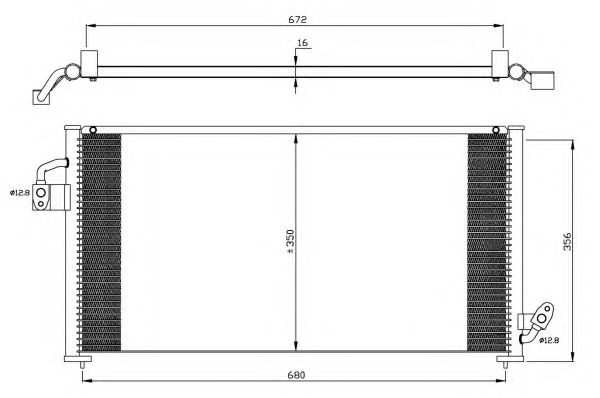 Condensator, climatizare SUBARU FORESTER 2,0 97-