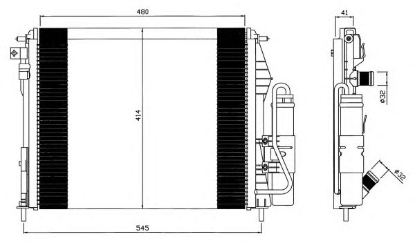 Condensator, climatizare RENAULT CLIO 01-