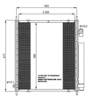 Condensator, climatizare HONDA JAZZ 02-