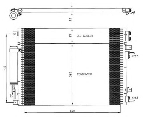 Condensator, climatizare CHRYSLER 300C 04-