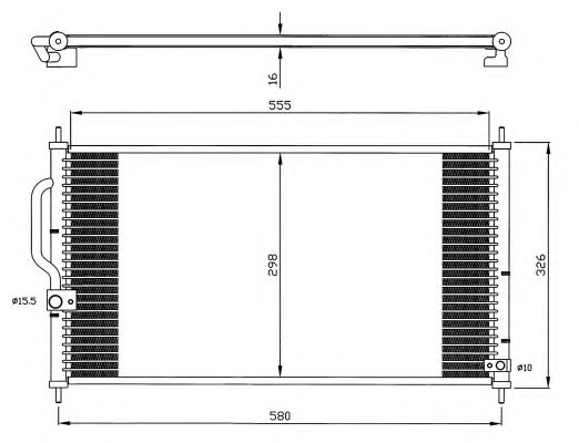 Condensator, climatizare HONDA CR-V 2,0B -02