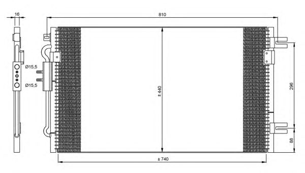 Condensator, climatizare CHRYSLER VOYAGER 2,8CRD