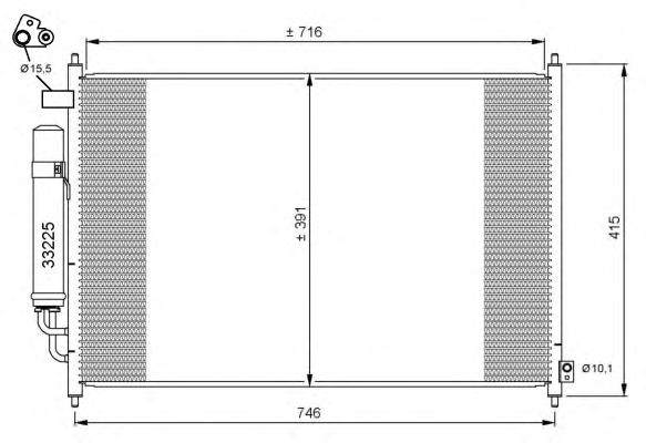 Condensator, climatizare HONDA FR-V 05-