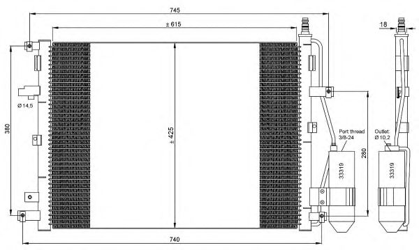 Condensator, climatizare VOLVO XC90 02-