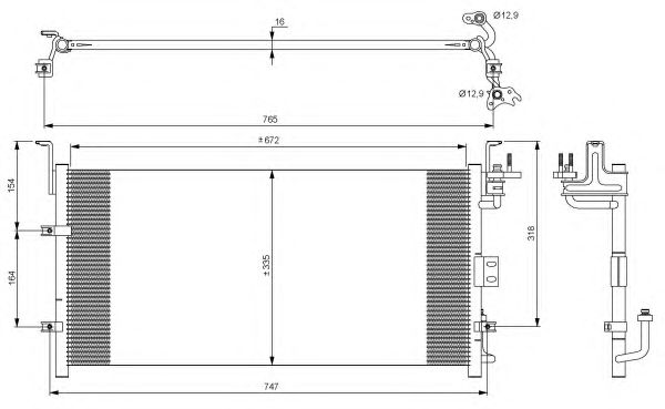 Condensator, climatizare HYUNDAI SONATA 01-