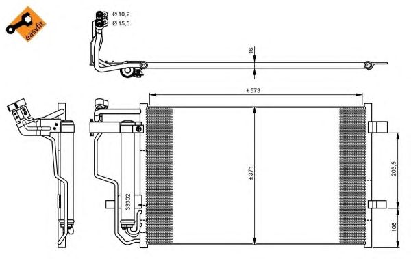 Condensator, climatizare MAZDA 3 09-