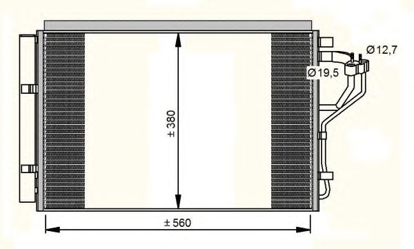 Condensator, climatizare HYUNDAI ELANTRA 11-