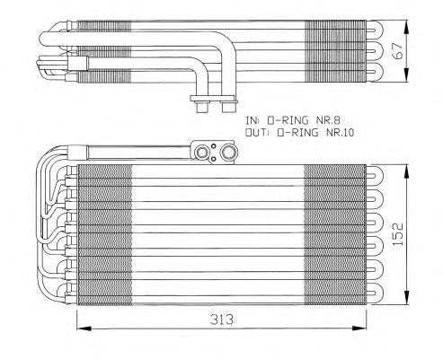 evaporator,aer conditionat PORSCHE 911 94-97