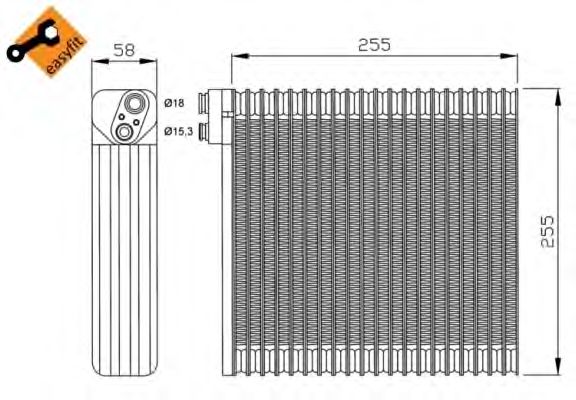 evaporator,aer conditionat TOYOTA COROLLA 02-