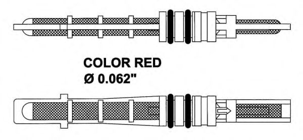 Supapa expansiune, clima CHRYSLER FI 0,062 2 ORING